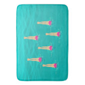 Kunstmatige zwemzwemmers onder water badmat (Voorkant Verticaal)