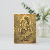  kunstmeisje met Doll  Briefkaart (Staand voorkant)