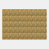  kunstmeisje met Doll    Inpakpapier Vel (Voorkant)