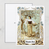  kunstmeisjes die appels stelen bedankkaart (Voorkant / Achterkant)