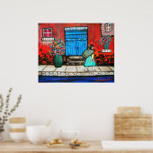 KUNSTMEXICAANSE DEUR SCHUIVEN POSTER (Keuken)