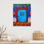KUNSTMEXICAANSE DEUR SCHUIVEN POSTER (Keuken)
