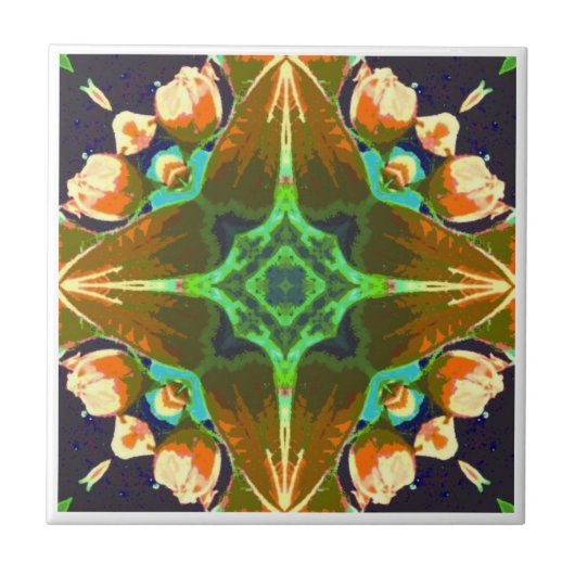 Kunstmolen en stijfselementen tegeltje (Voorkant)