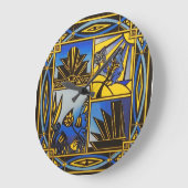 kunstmuurklok grote klok (Hoek)