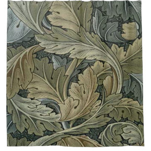 Kunstnieuw patroon van William Morris, , bel Douchegordijn