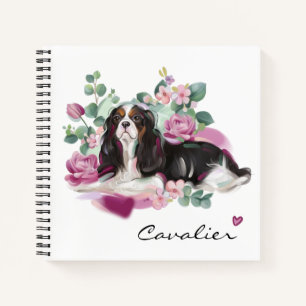 Kunstnotitieboek roze bloem notitieboek
