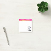 Kunstnotities voor roze en goudbichon post-it® notes (Kantoor)