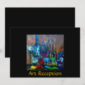 Kunstontvangst/show-uitnodiging Kaart (Voorkant / Achterkant)