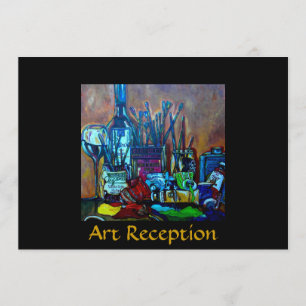 Kunstontvangst/show-uitnodiging Kaart