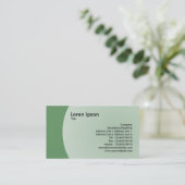 Kunstontwerp - Groen leger Visitekaartje (Staand voorkant)
