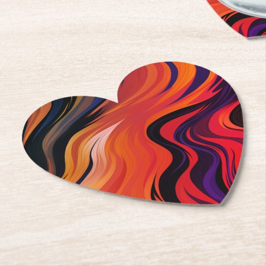 Kunstontwerp Kartonnen Onderzetters (Gekanteld)