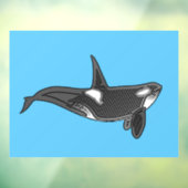 Kunstontwerp Orca Line Raamsticker (Vel 3)