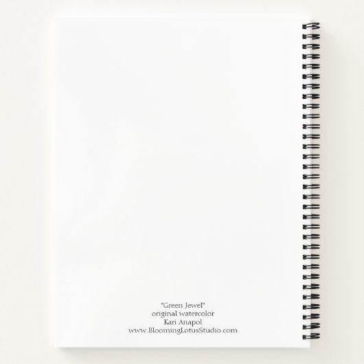 Kunstontwerp Recipe Book Avocado Notitieboek (Achterkant)