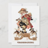 kunstontwerp-Thanksgiving Invitaties Kaart (Voorkant)