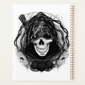 Kunstontwerp van de huid planner (Achterkant)