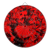 Kunstontwerp van Edgy Kunst Verbluffend Skeezer Qu Dartbord (Voorkant)