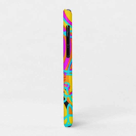 Kunstontwerp van het elektrisch neonpatroon Case-Mate iPhone case (Achterkant/links)