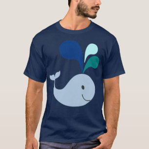 Kunstontwerp voor de Baby van de walvis T-shirt
