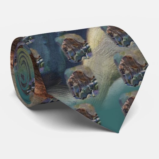 Kunstontwerp voor de prowling Cougar Mountain Lion Stropdas (Opgerold)