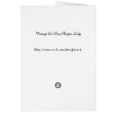 kunstontwerp voor deco Flapper Lady (Achterkant)