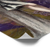  kunstontwerp voor deco Flapper Lady Poster (Hoek)