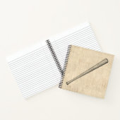 Kunstontwerp voor honkbalsport notitieboek (Binnen)