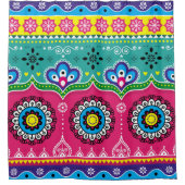 Kunstontwerp voor Indiase en Pakistaanse vrachtwag Douchegordijn (Voorkant)