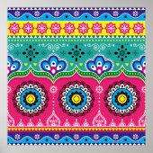 Kunstontwerp voor Indiase en Pakistaanse vrachtwag Poster (Voorkant)