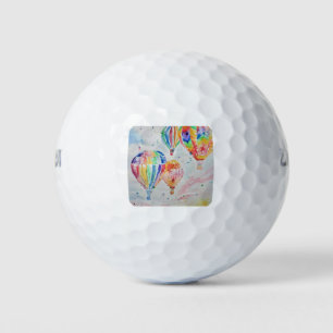 Kunstontwerp voor kleurrijke hot-luchtballon Water Golfballen