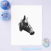 Kunstpaarden met zwarte en witte Pop Flyer (Enkel)