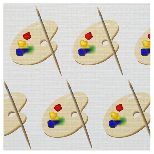 Kunstpalet en penseel stof (Swatch)