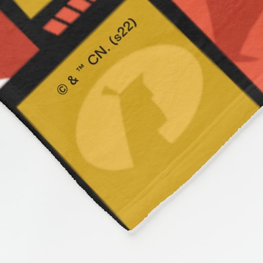 Kunstpaneelpatroon Samurai Jack & Aku Fleece Deken (Hoek)