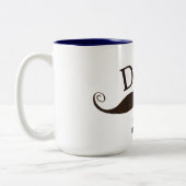 Kunstpap geïllustreerd Mustache Mok (Links)