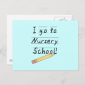 Kunstpapier en potlood briefkaart (Voorkant / Achterkant)