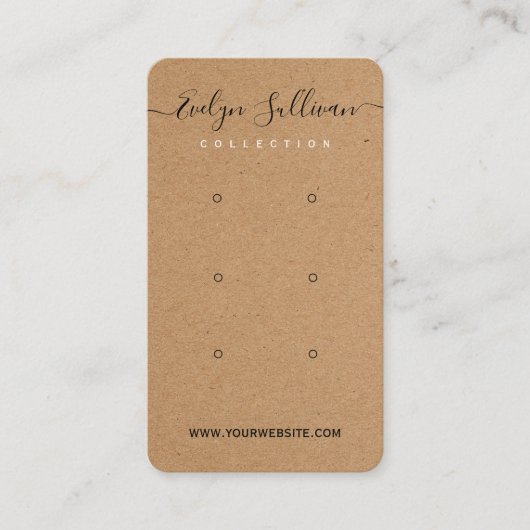 Kunstpapier met meerdere tapijten, Kaart Visitekaartje (Voorkant)