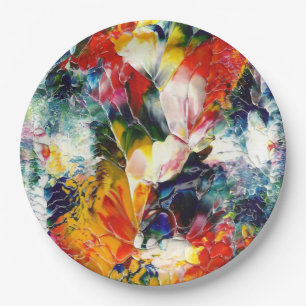 Kunstpapier voor thuisdag Borden Papieren Bordje