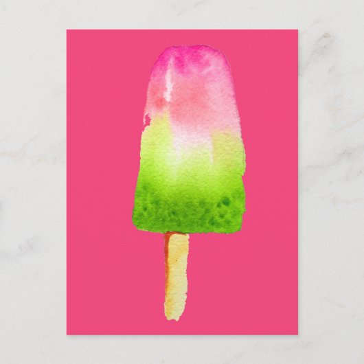 Kunstpaprika's van frambozen met pop briefkaart (Voorkant)