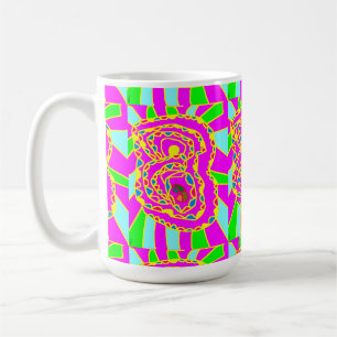 kunstpatronen mozaïek rond koffiemok