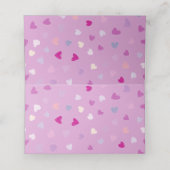 Kunstpatronen, Paarse harten, liefde, bruiloft (Binnenkant ongevouwen)