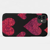 Kunstpatronen, rode harten, strooiselharten Case-Mate iPhone case (Achterkant (horizontaal))