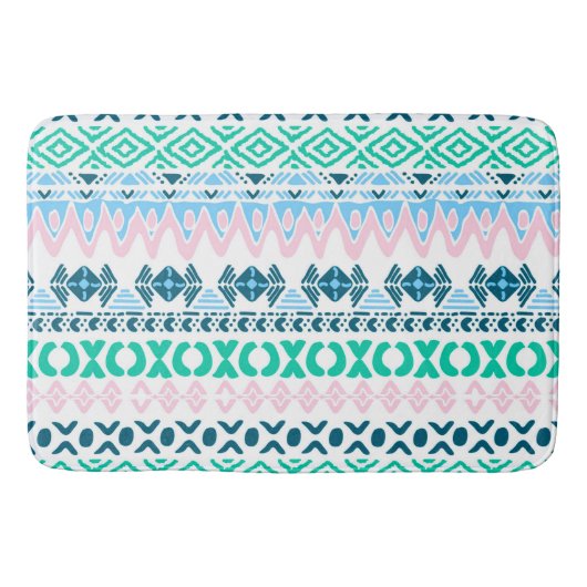 Kunstpatronen voor kotelpastel badmat (Voorkant)