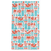 Kunstpatroon Finse vos- en vogelfolk Klein Cadeauzakje (Voorkant)