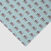 Kunstpatroon Jolly Top Hat Snowman Tissuepapier (Detail)