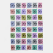 Kunstpatroon kleurrijke ventilator Pop Theedoek (Verticaal)