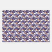 Kunstpatroon Natuur van blauwvogel Inpakpapier Vel (Voorkant 3)