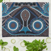 Kunstpatroon op keukenhanddoek (Gevouwen)