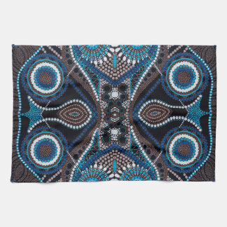 Kunstpatroon op keukenhanddoek