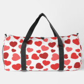 Kunstpatroon, rode harten, hartspatroon plunjezak (Achterkant)