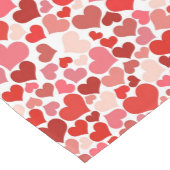 Kunstpatroon, rode harten, liefde medium tafelloper (Hoek)