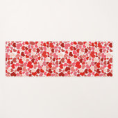 Kunstpatroon, rode harten, liefde yogamat (Voorkant (horizontaal))